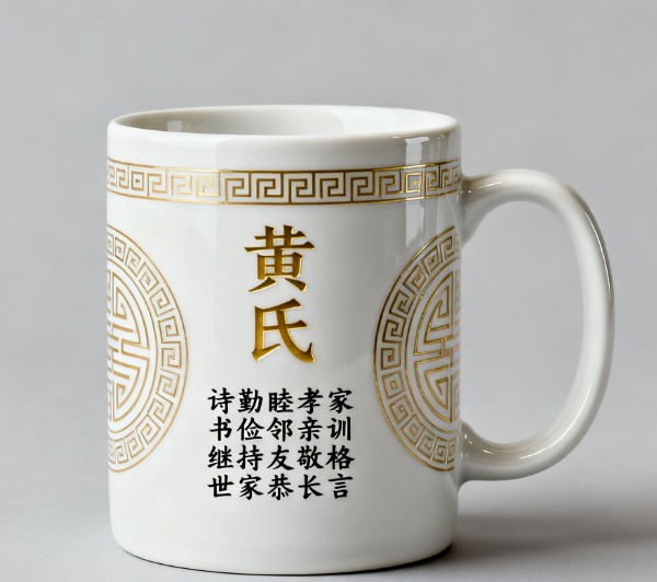 黄氏家风马克杯